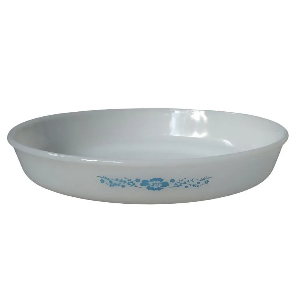 Termocrisa Mexico Milk Glass Casserole Dish Vintage
